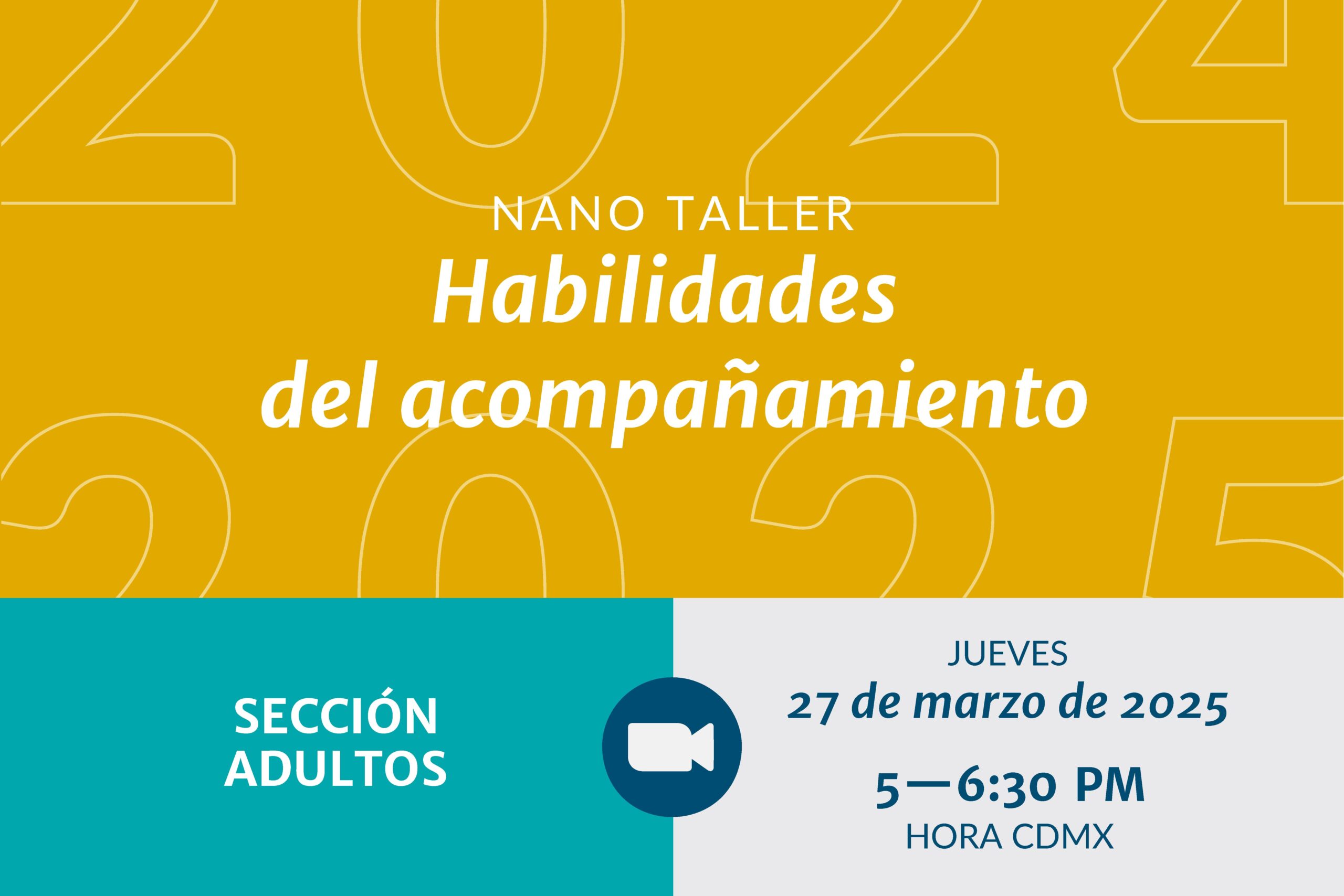 Nano taller: Habilidades del acompañamiento (Adultos)